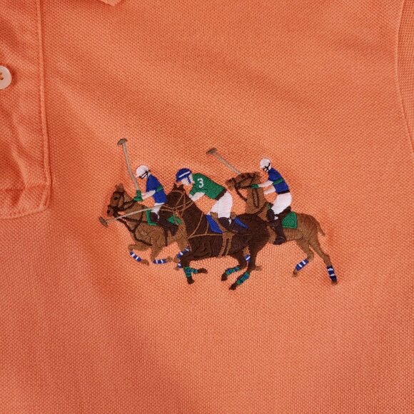 *FLAWS* Polo Ralph Lauren Classic Fit Mens Size Medium Big Pony #3 SS Polo Shirt - Picture 7 of 15